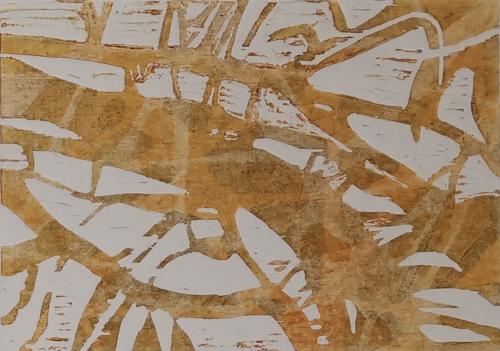Myzel, Holzschnitt auf Papier, 202421x30 cm