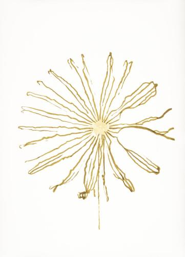 winziger Pilz ganz gross, Tusche auf Büttenpapier, 2021, 76x56 cm