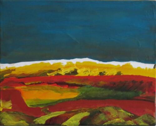 Landschaft, Öl auf Baumwolle, 2010, 24x30 cm